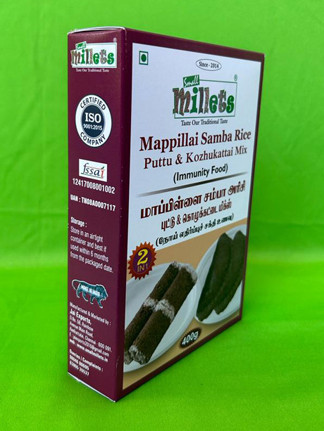 Mappillai Samba Rice Puttu Mix Front & Back