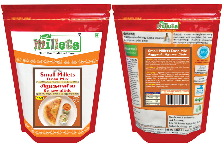 Small millets dosa mix chennai